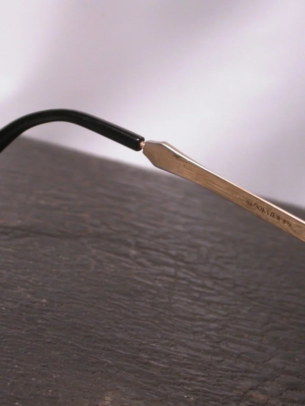 Seraphin Brookview Black and Gold Eyeglasses Frames Hand Made in Japan